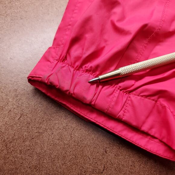 Columbia Hooded Rain Jacket Women L Pink Omni-Tech Lined Winter Outdoor Techwear - Picture 4 of 11